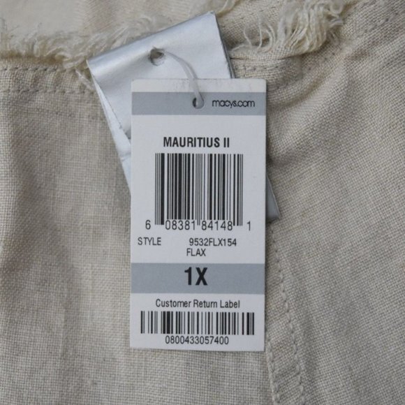 Charter Club Flax Linen Jacket Blazer Womens 1X Mauritius II - Picture 3 of 6